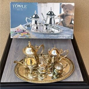 Towle Silver Coffee & Tea Set for Kids